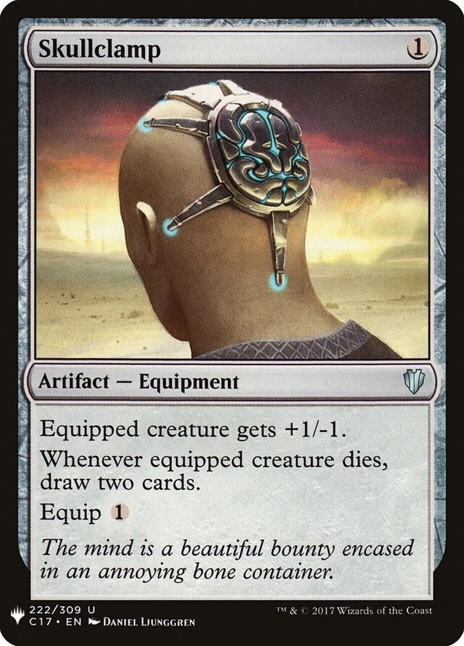 Image for Skullclamp (C17) (222) (LIST) - Magic: The Gathering