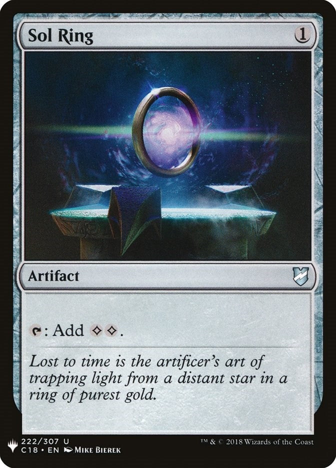 Image for Sol Ring (C18) (222/307) (LIST) - Magic: The Gathering