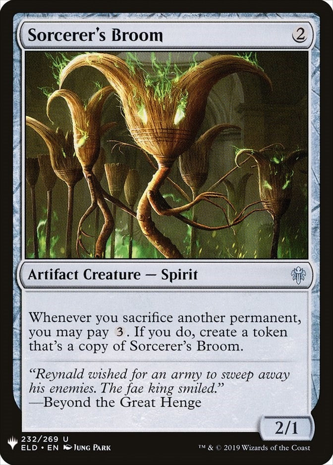 Image for Sorcerer's Broom (232) (LIST) - Magic: The Gathering