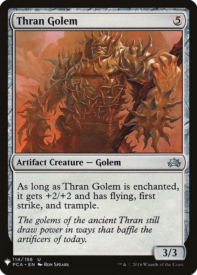 Image for Thran Golem (114) (LIST) - Magic: The Gathering