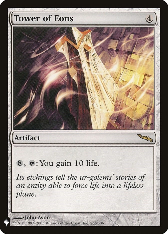 Image for Tower of Eons (266/306) (LIST) - Magic: The Gathering