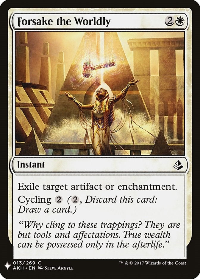 Image for Forsake the Worldly (13) (LIST) - Magic: The Gathering