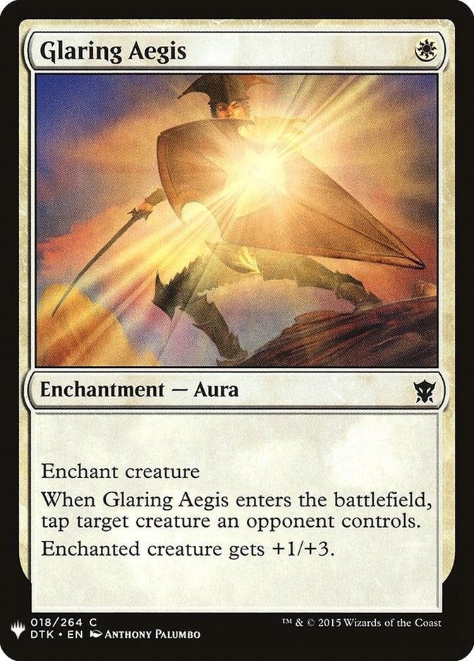 Image for Glaring Aegis (18) (LIST) - Magic: The Gathering