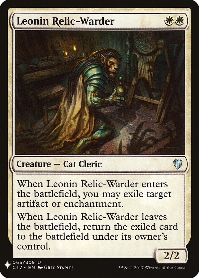 Leonin Relic-Warder (C17) (65) (LIST)