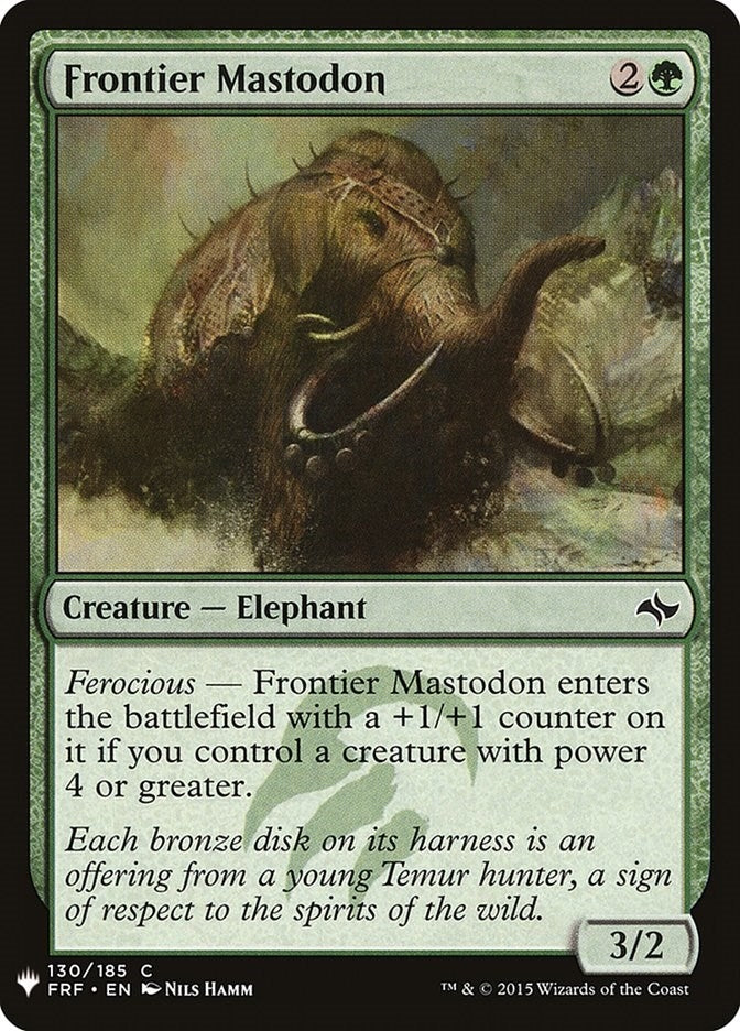 Frontier Mastodon (130) (LIST)