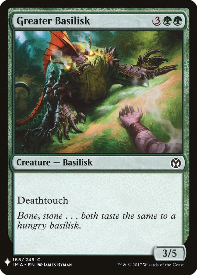 Greater Basilisk (165) (LIST)