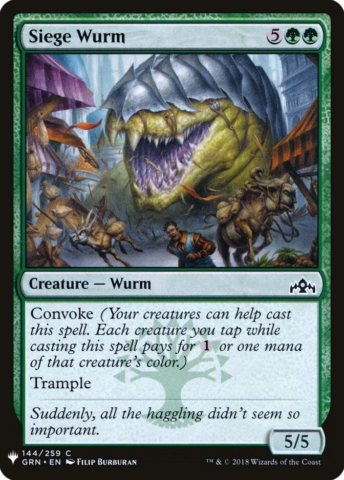 Siege Wurm (144) (LIST)
