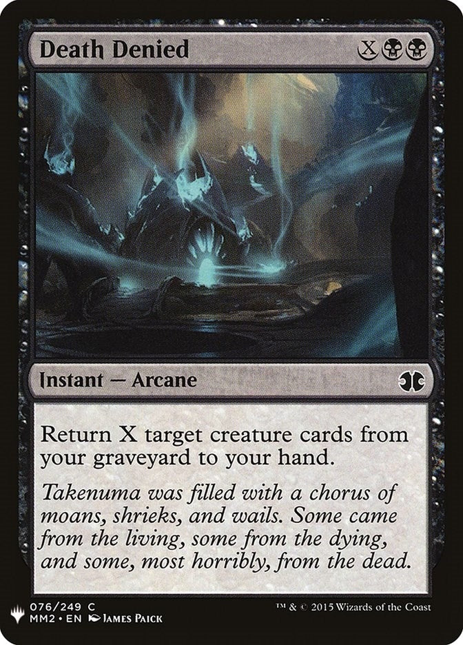 Death Denied (76) (LIST)