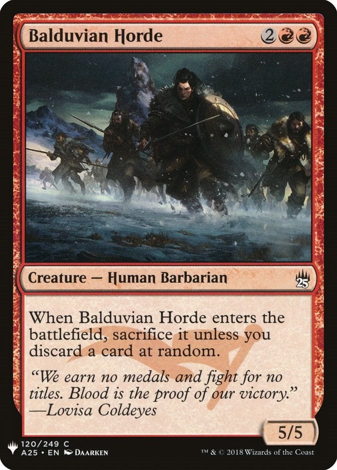 Balduvian Horde (120) (LIST)