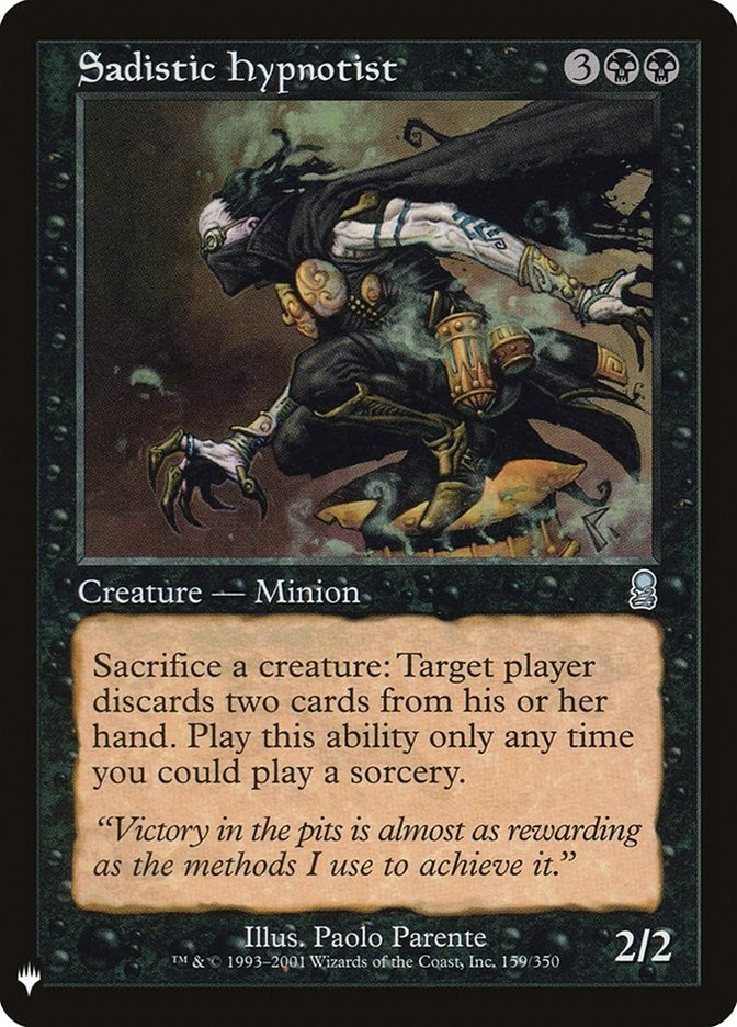 Image for Sadistic Hypnotist (159) (LIST) - Magic: The Gathering