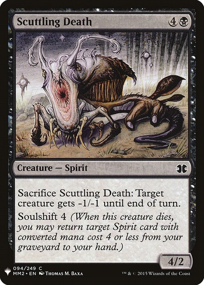 Image for Scuttling Death (94) (LIST) - Magic: The Gathering
