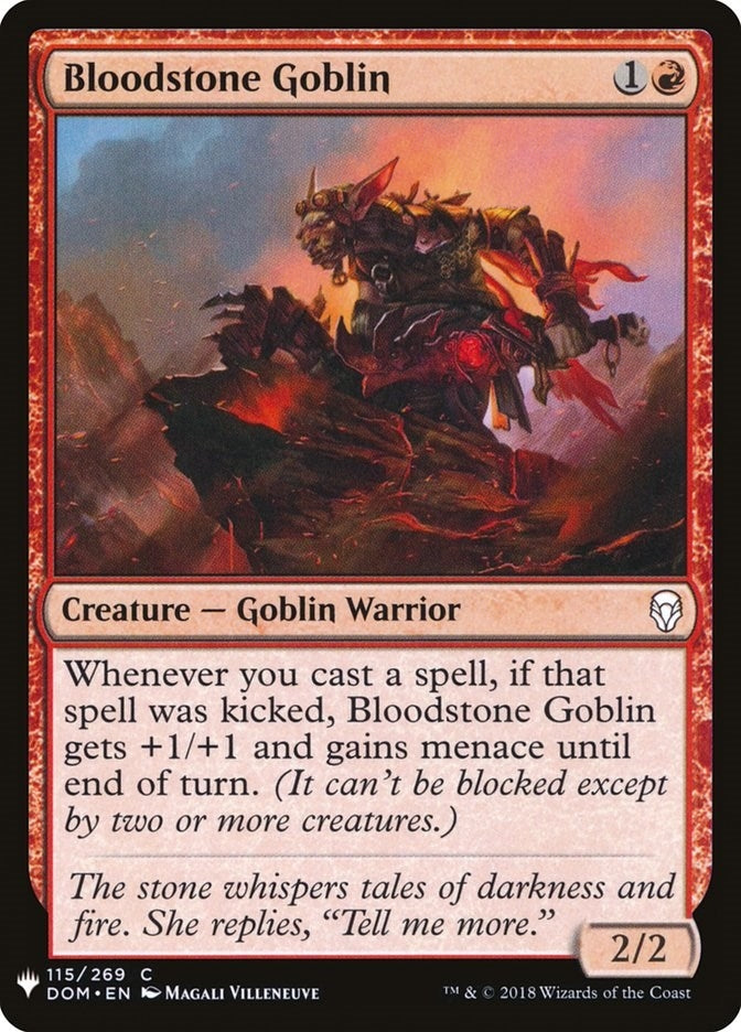 Image for Bloodstone Goblin (115) (LIST) - Magic: The Gathering