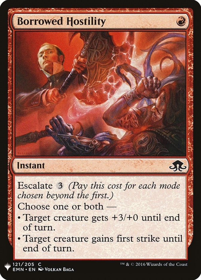 Image for Borrowed Hostility (121) (LIST) - Magic: The Gathering