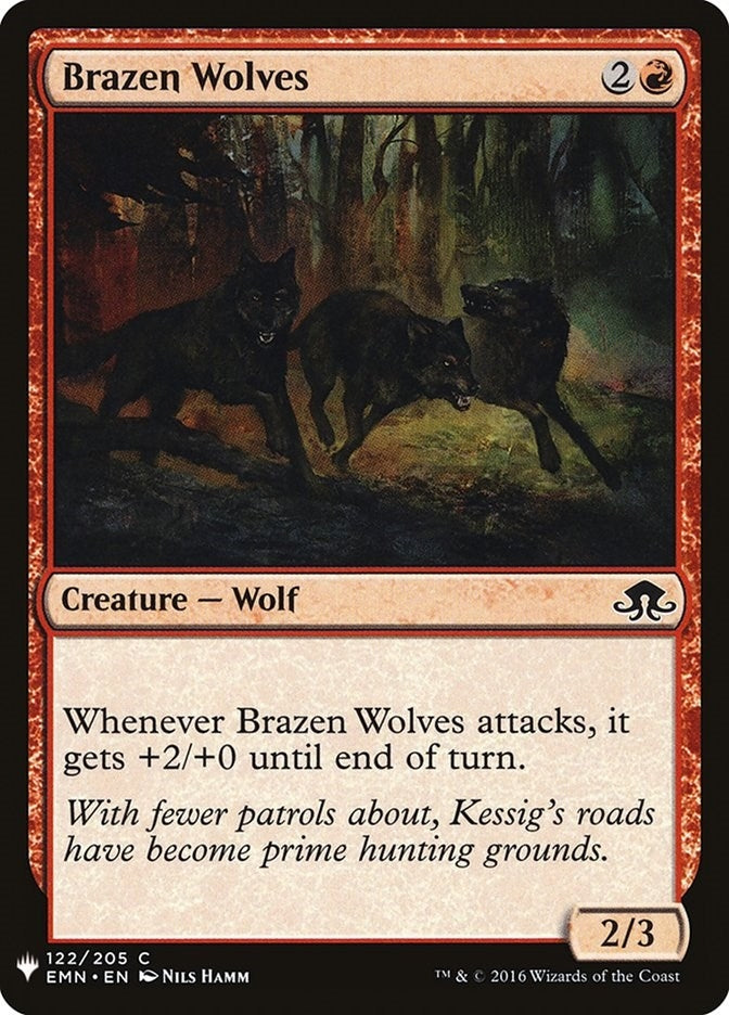 Image for Brazen Wolves (122) (LIST) - Magic: The Gathering