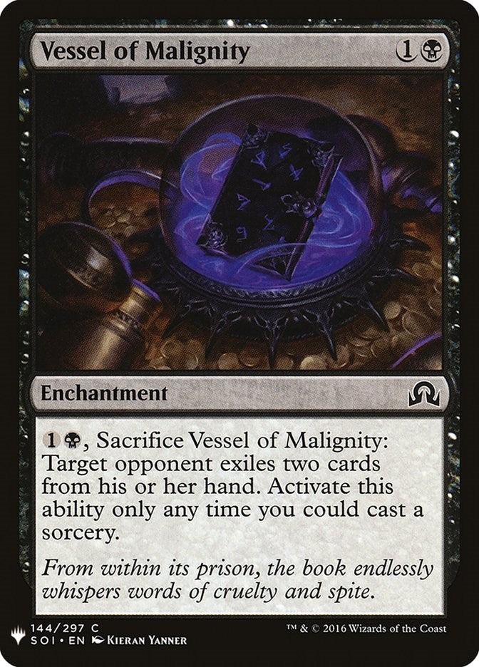 Image for Vessel of Malignity (144) (LIST) - Magic: The Gathering
