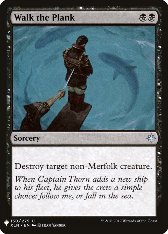 Image for Walk the Plank (130) (LIST) - Magic: The Gathering
