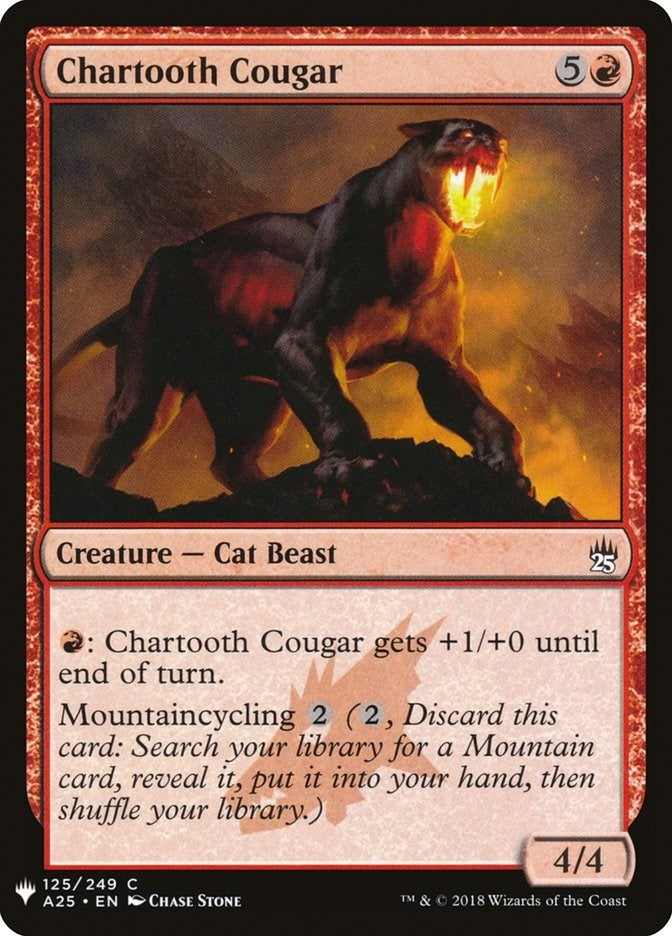 Image for Chartooth Cougar (125) (LIST) - Magic: The Gathering
