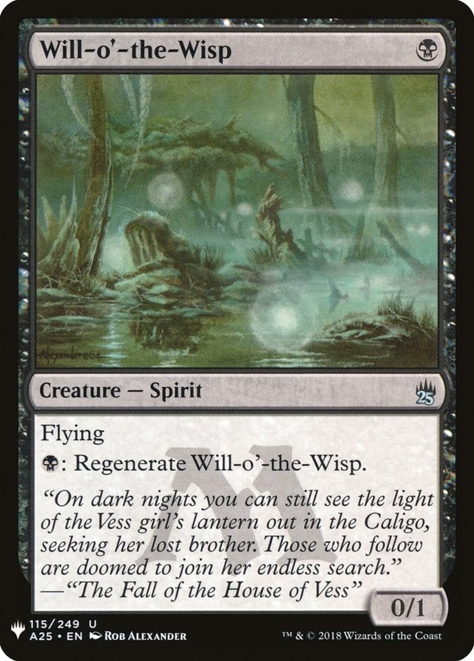 Image for Will-o'-the-Wisp (115) (LIST) - Magic: The Gathering