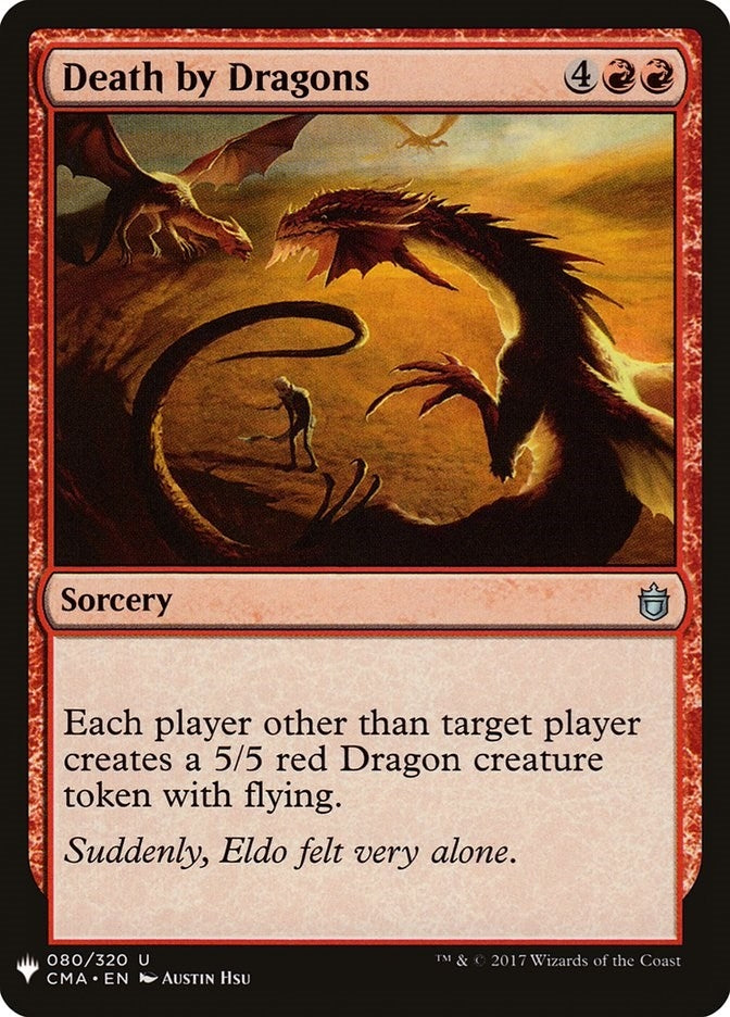 Image for Death by Dragons (80) (LIST) - Magic: The Gathering