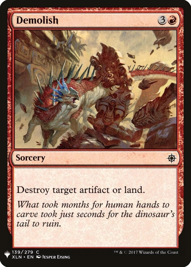 Image for Demolish (139) (LIST) - Magic: The Gathering