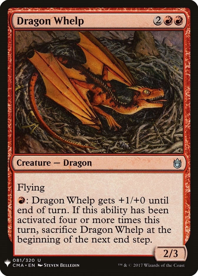 Image for Dragon Whelp (CMA) (81) (LIST) - Magic: The Gathering