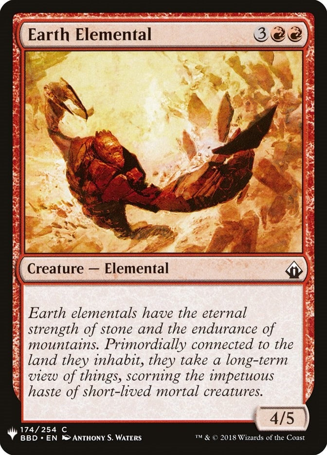 Image for Earth Elemental (174) (LIST) - Magic: The Gathering