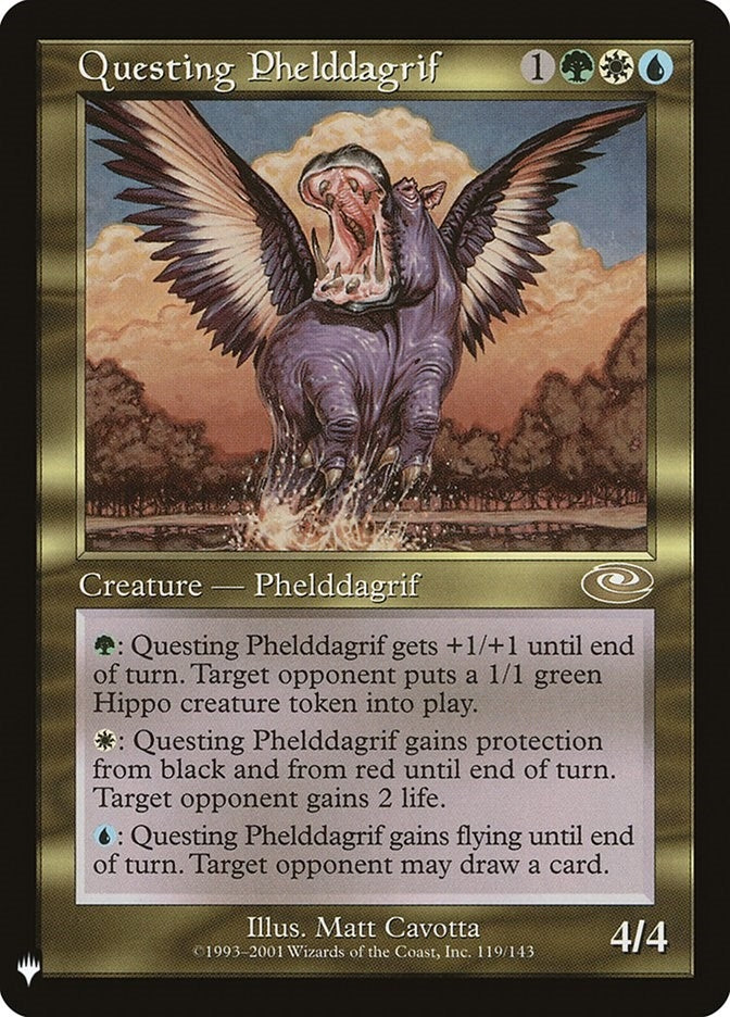 Image for Questing Phelddagrif (119) (LIST) - Magic: The Gathering