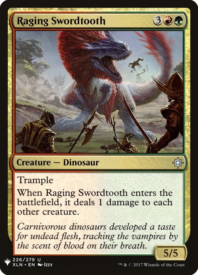 Image for Raging Swordtooth (226) (LIST) - Magic: The Gathering