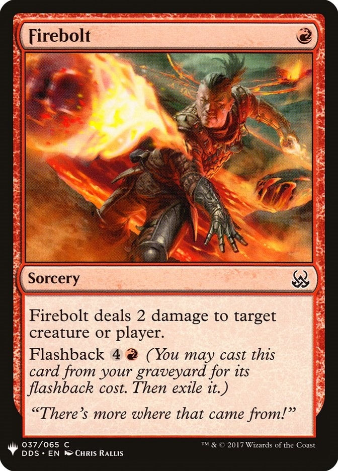 Image for Firebolt (37) (LIST) - Magic: The Gathering