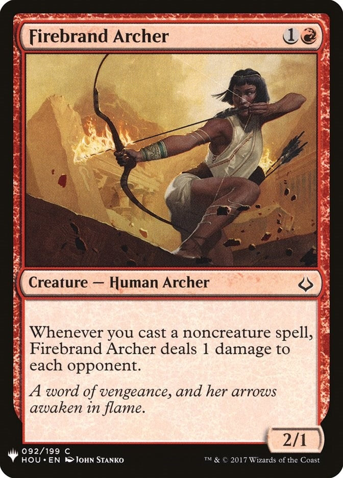 Image for Firebrand Archer (92) (LIST) - Magic: The Gathering