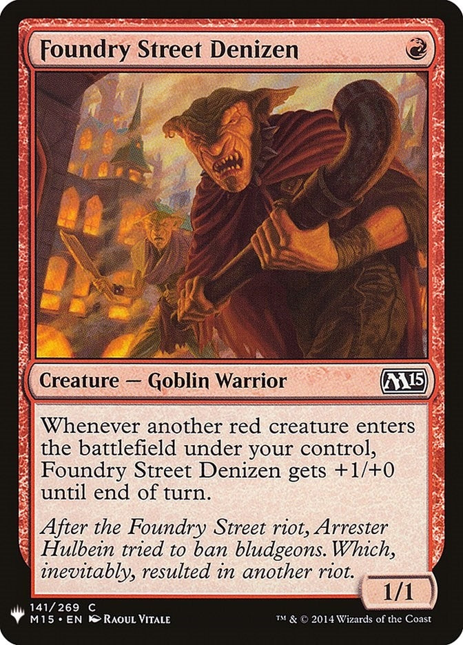 Image for Foundry Street Denizen (141) (LIST) - Magic: The Gathering