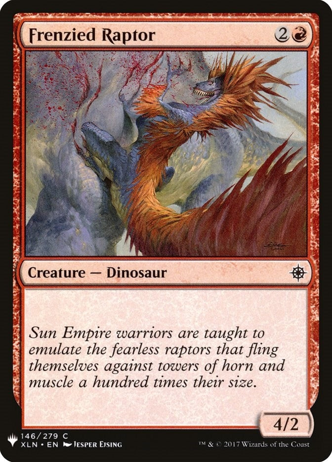Image for Frenzied Raptor (146) (LIST) - Magic: The Gathering