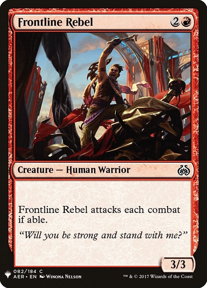 Image for Frontline Rebel (82) (LIST) - Magic: The Gathering