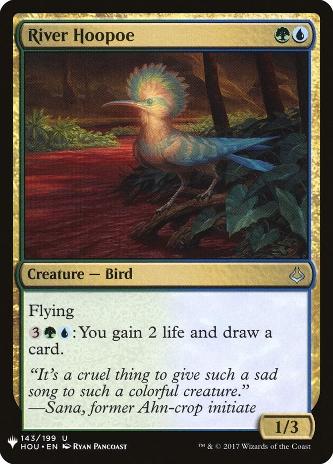 Image for River Hoopoe (143) (LIST) - Magic: The Gathering
