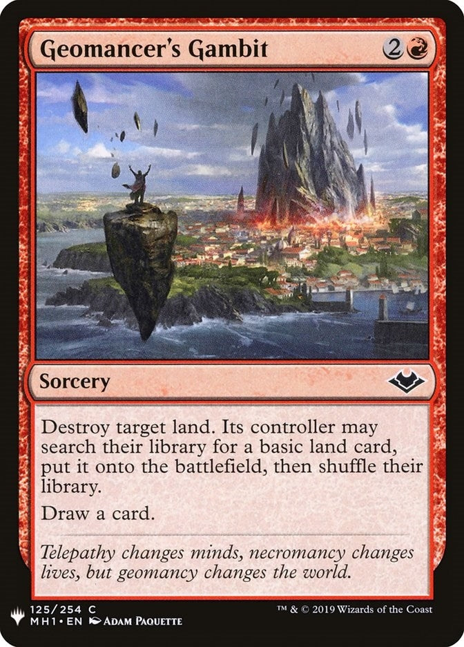 Image for Geomancer's Gambit (125) (LIST) - Magic: The Gathering