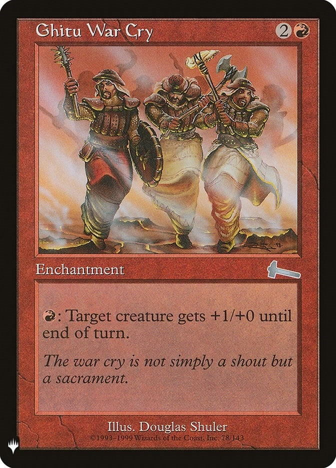Image for Ghitu War Cry (78) (LIST) - Magic: The Gathering
