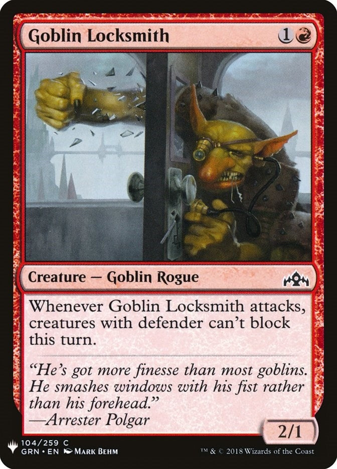 Image for Goblin Locksmith (104) (LIST) - Magic: The Gathering