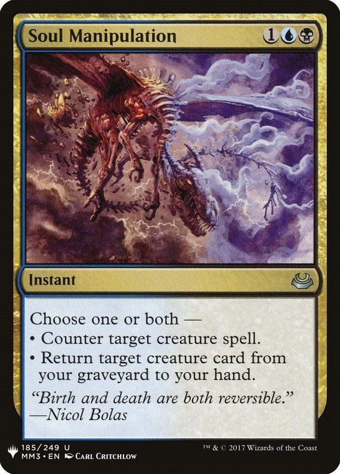 Image for Soul Manipulation (185) (LIST) - Magic: The Gathering