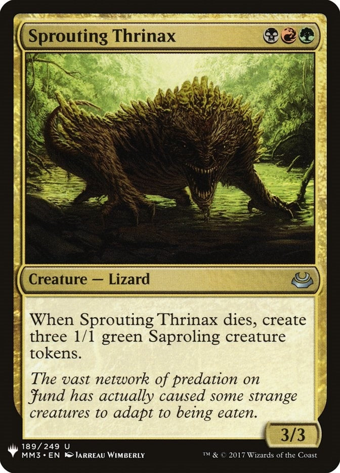 Image for Sprouting Thrinax (189) (LIST) - Magic: The Gathering