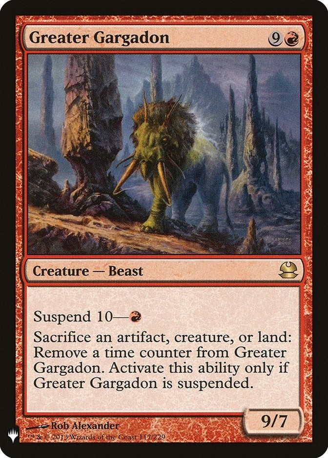 Image for Greater Gargadon (117) (LIST) - Magic: The Gathering