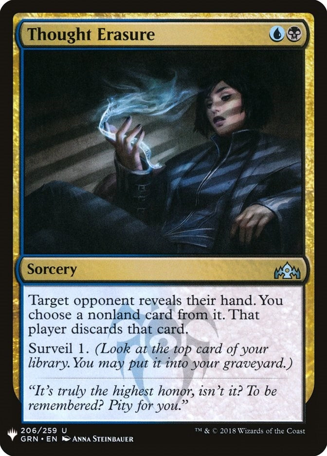 Image for Thought Erasure (206) (LIST) - Magic: The Gathering