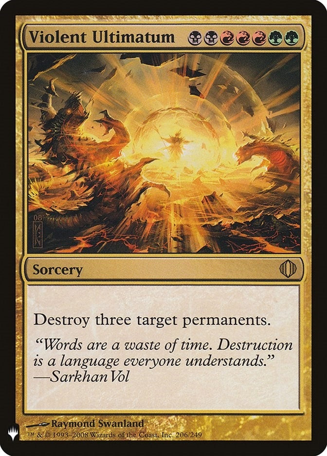 Image for Violent Ultimatum (206/249) (LIST) - Magic: The Gathering