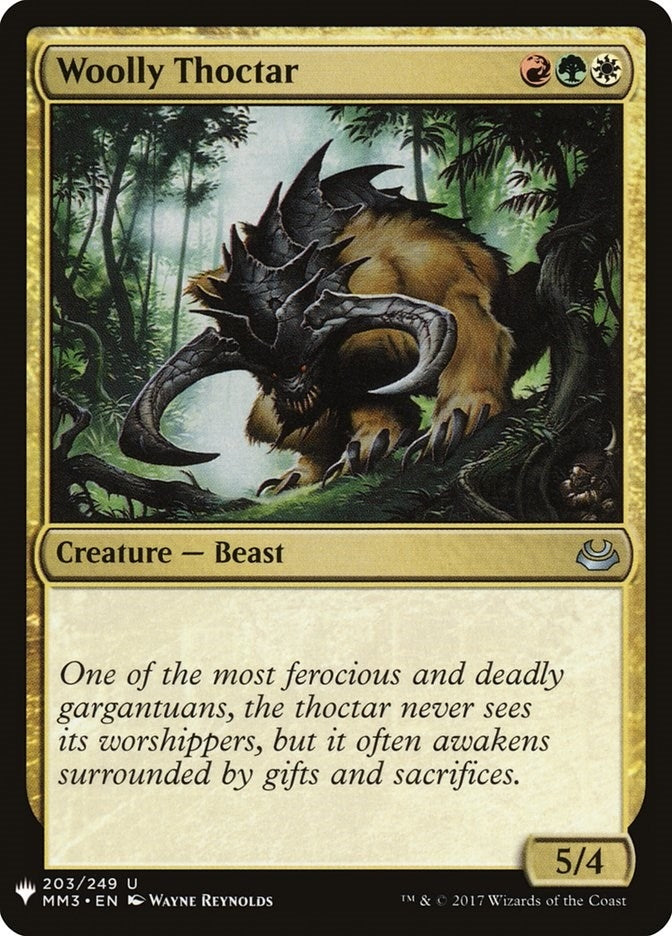 Image for Woolly Thoctar (203) (LIST) - Magic: The Gathering