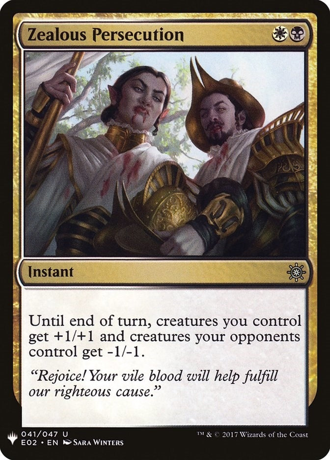 Image for Zealous Persecution (41) (LIST) - Magic: The Gathering