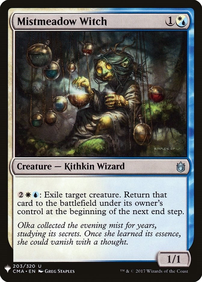 Image for Mistmeadow Witch (CMA) (203) (LIST) - Magic: The Gathering