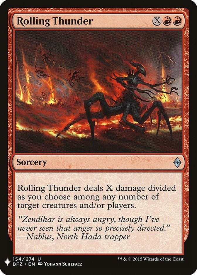 Image for Rolling Thunder (154) (LIST) - Magic: The Gathering