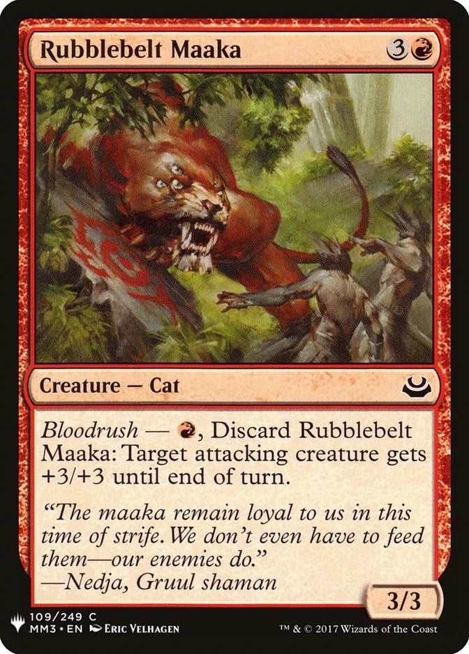 Image for Rubblebelt Maaka (109) (LIST) - Magic: The Gathering