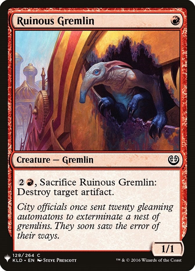 Image for Ruinous Gremlin (128) (LIST) - Magic: The Gathering