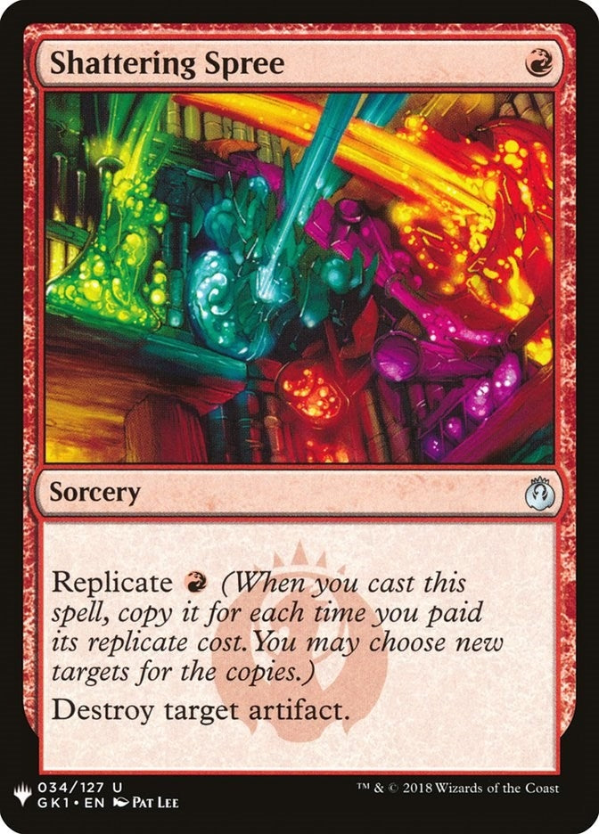 Image for Shattering Spree (34) (LIST) - Magic: The Gathering