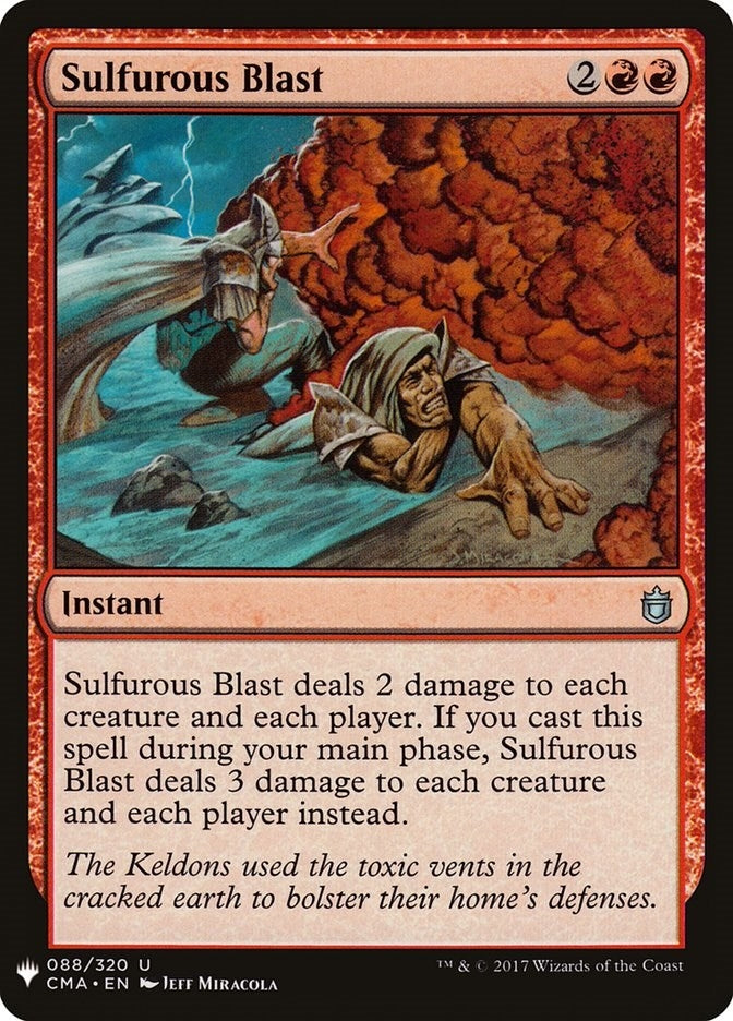 Image for Sulfurous Blast (88) (LIST) - Magic: The Gathering